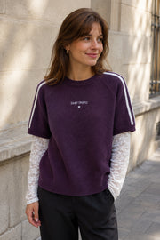 Pull femme superposition dentelle