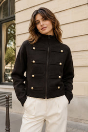 Gilet style officier zippé