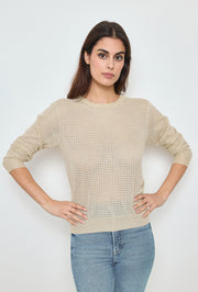 Pull maille carreaux femme