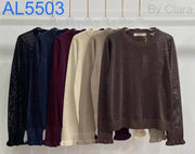 Top en maille lurex femme